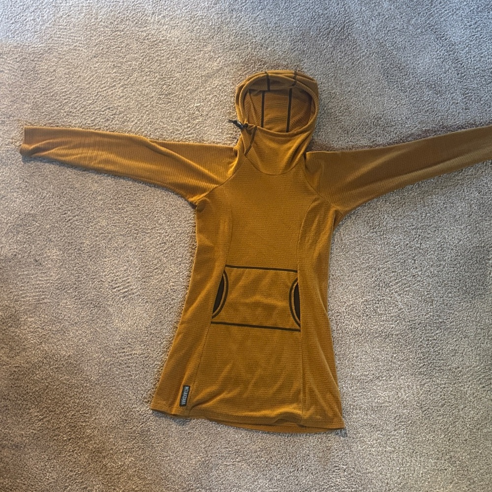 Melanzana Golden Yellow Tunic with Black Accents